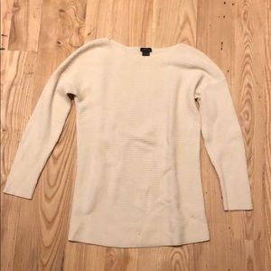 Cream boatneck sweater
